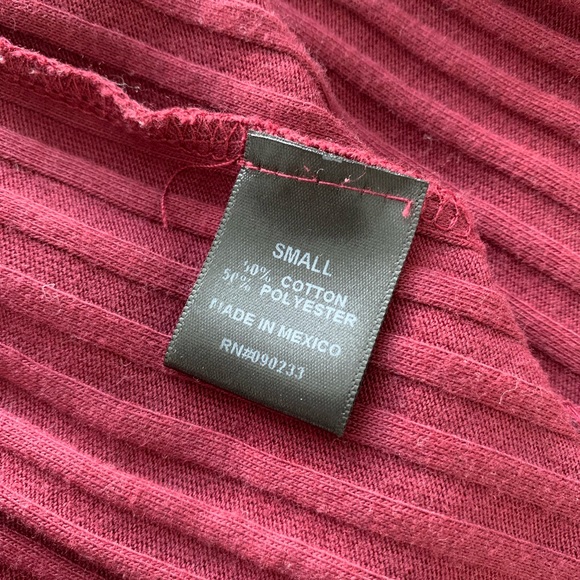 🌹 Kendall & Kylie (S) Lace Up Maroon Dress - Picture 8 of 8